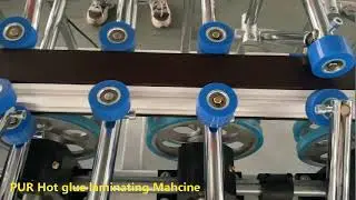 PUR hot glue laminate machine for PVC window frame