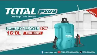 TOTAL 20V Lithium Ion Battery sprayer 16 0L TSPLI2001