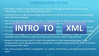 Introduction to XML | What is XML? | Features | Why should I use XML? | What is XML used for?