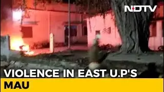 Vehicles Burnt, Police Tear-Gas Citizenship Law Protesters In UP's Mau