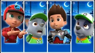 PAW Patrol: Marshall - Chase - Skye Rubble Gameplay Tiles Hop EDM Rush New