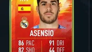 Marco Asensio Adidas Numbers Up Sbc Completed FIFA 22 Ultimate team