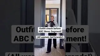 Fit check before ABC News segment to talk about representation in fashion! Watch tonight at 7PM ET