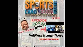 Logan Ward & Val Marz Hobby Talk & Racing Card HOF E371