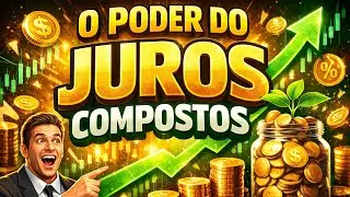 O PODER DO JUROS COMPOSTOS 🤑 #juroscompostos #dinheiro #investir #rico 