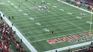 Falcons WR Mohamed Sanu practices kickoffs