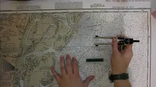 Plot Latitude and Longitude on Chesapeake Bay (12221) 1983 Chart