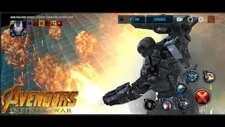 War Machine in Avengers Infinity War suit skills preview | Marvel Future Fight