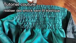 Tutoriel couture d&eacute;butant: coudre des smocks sans fil &eacute;lastique