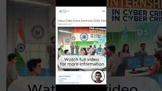 Indian Cyber Crime Internship 2025 | Paid Government Internship | CloudShala #internship #cyber