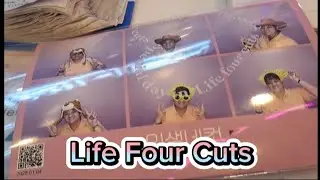 Life four cuts photo booth sa S.M taytay with ate helen