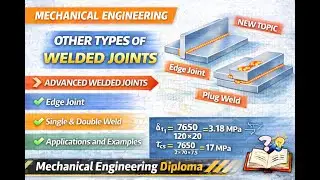 Other Types of Welded Joints | Machine Design | Diploma / Polytechnic Mechanical Engineering