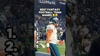 BEST Fantasy Football Team Names 🤣🏆