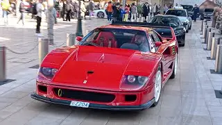 SUPERCARS in MONACO 2022 -23- ( F40 LM, 918 Spyder, 765LT, 458 SpecialeA, Pista, 2x812GTS...)