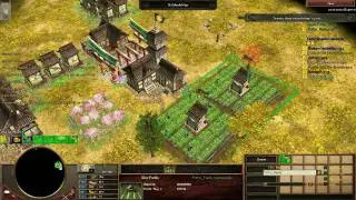 Age of Empires III Asian Dynasty - Japanese 1 vs 7 Expert Computers with 100% Handicap! Part 1 of 10