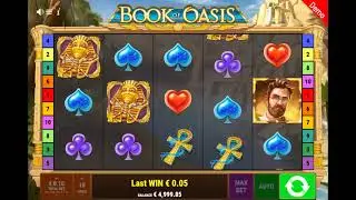 Demo gameplay of Book of Oasis by Gamomat