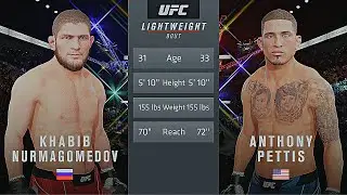 Khabib Nurmagomedov Vs. Anthony Pettis : UFC 4 Gameplay (Legendary Difficulty) (AI Vs AI) (PS5)