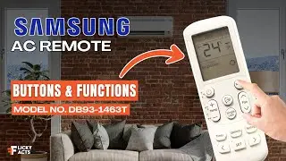 Кнопки и функции пульта дистанционного управления кондиционера Samsung (модель: DB93-1463T) | Рук...