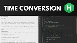 HackerRank Time Conversion - Solution Walkthrough (JavaScript)