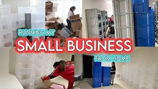 RUNNING MY SMALL BUSINESS FROM HOME | New Products, Inventory, Small Business Organization Vlog