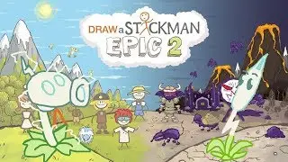 PLANTS VS ZOMBIES Draw a Stickman Epic 2 Gameplay - Electric PeaShooter Save Lightning Reed