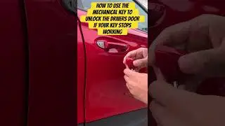 How to manually unlock the drivers door #car #mg4