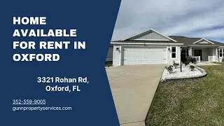 3 Bedrooms / 2 Bathrooms House for Rent in Oxford  FL |  3321 Rohan Rd