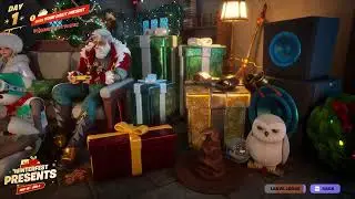 Fortnite Winterfest 2025: ВСЕ подарки и награды из домиков (Clawsy Lodge)