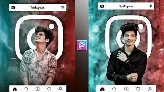 PicsArt Instagram Viral Frame Editing | Dual Colour Editing | PicsArt Editing | urban editz