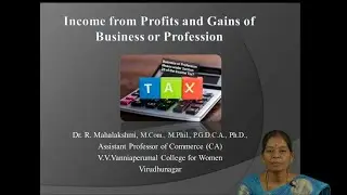 Income from Profits and Gains of Business or Profession