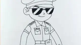 little Singham drawing