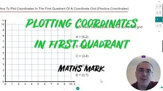 Plotting Coordinates In The First Quadrant (Positive Co-ordinate Points Only 0 to 10) Maths Mark