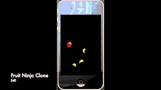 Aslan-Apps Demo video of the iOS template Fruit Ninja Clone