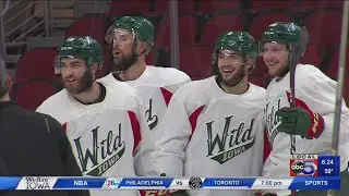 Playoff Beards in full force at Iowa Wild