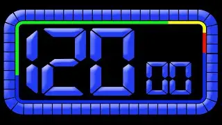 120 to 0 Countdown Timer With Royalty-free Electronica Music | Numbers 120 to 0 | Digital Timer