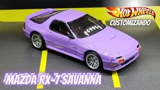 Hot Wheels Custom Car - Mazda RX-7 Savanna 