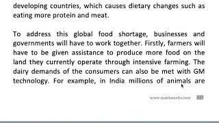 434 Causes and solutions of the increasing global food demand