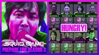 ⭕ Squid Game Player How Many Foods Eaten S2 | StatMagic Visual Stats