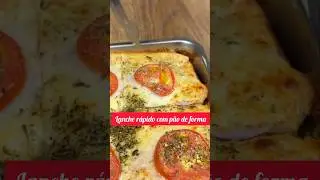 Lanche r&aacute;pido com p&atilde;o de forma #lanche #food #backstreetboys #paodeforma