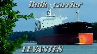 225 metrowy masowiec LEVANTES na Kanale Piastowskim | Ferries Channel