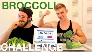 VEGAN EATING CHALLENGE | 1 POUND RAW BROCCOLI CHALLENGE
