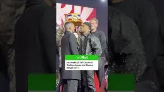 Teofimo Lopez and Shakur Stevenson have an INTENSE face off 😤🥊 #shorts