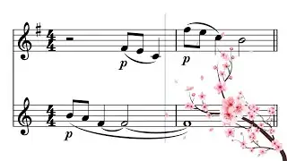 Sakura Sakura (Cherry Blossoms) ALTO & TENOR SAX DUET Sheet Music