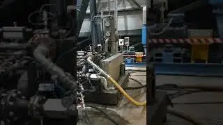 40 bar high pressure compressed air rental installation at work