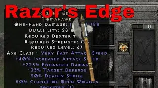 D2R Unique Items - Razor's Edge (Tomahawk)