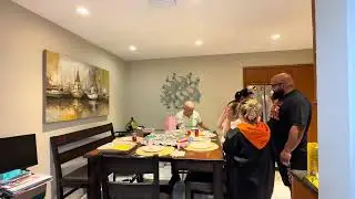 Thanksgiving Day Surprise! #pregnancy #thanskgiving #dadtobe #momtobe #suprise #family 