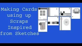 Cards from scraps inspired by card Sketches 1-7. CTMH Serenity papers #celebrateyourstash