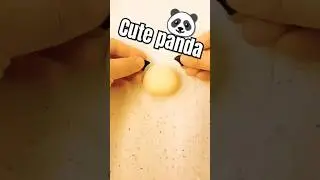 Steamed Bun Art Made a Panda #steambun #art #decorating #viralvideo#Sweetcraft kitchen #yummy #diy