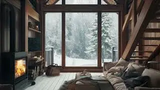 Ambient House Music in a Cozy European Chalet | Forest View | The Quiet Chalet