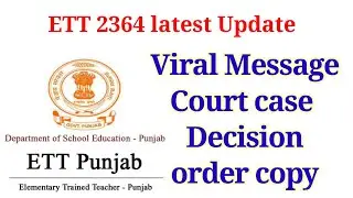 2364 ett court case status final decision order copy ||